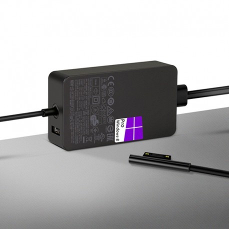 Avizar Chargeur Secteur 44W pour Microsoft Surface charge rapide